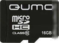 Карта памяти QUMO microSDHC (Class 10) 16GB (QM16GMICSDHC10)