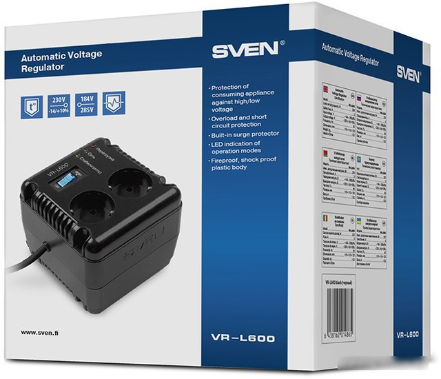 Стабилизатор напряжения SVEN VR-L600 - фото 4 - id-p214650112