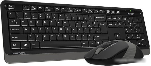 Клавиатура + мышь A4Tech Fstyler FG1010 (черный/серый) - фото 3 - id-p214651986