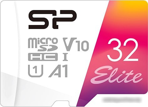 Карта памяти Silicon-Power Elite microSDHC SP032GBSTHBV1V20SP 32GB (с адаптером) - фото 2 - id-p214644997