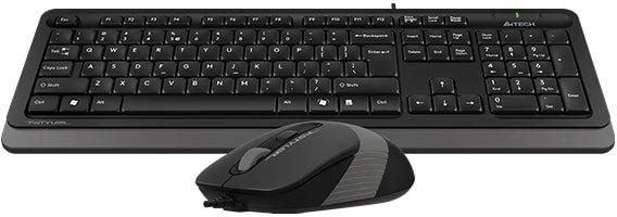 Клавиатура + мышь A4Tech Fstyler F1010 (черный/серый) - фото 2 - id-p214651987