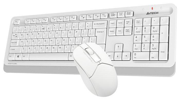 Клавиатура + мышь A4Tech Fstyler FG1012 (белый) - фото 4 - id-p214651989