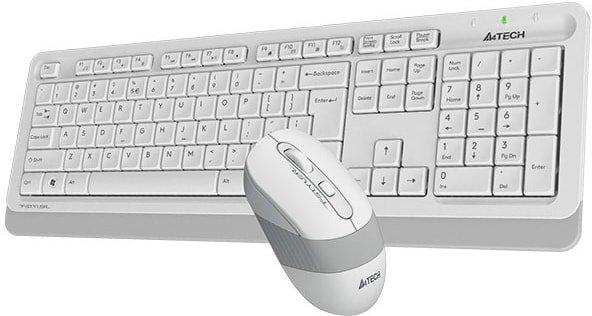 Клавиатура + мышь A4Tech Fstyler FG1010 (белый/серый) - фото 2 - id-p214651993