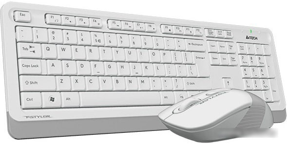Клавиатура + мышь A4Tech Fstyler FG1010 (белый/серый) - фото 3 - id-p214651993