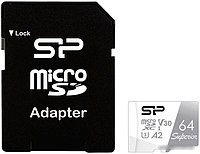 Карта памяти Silicon-Power Superior microSDXC SP064GBSTXDA2V20SP 64GB (с адаптером)