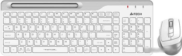 Клавиатура + мышь A4Tech Fstyler FB2535C (белый) - фото 1 - id-p214652000