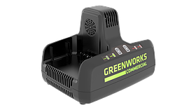 Быстрое зарядное устройство для 2-х аккумуляторов Greenworks 82V, 8АG82C2