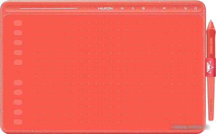 Графический планшет Huion HS611 (коралловый красный) - фото 1 - id-p214639779