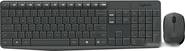 Мышь + клавиатура Logitech MK235 Wireless Keyboard and Mouse [920-007948] - фото 1 - id-p214652014