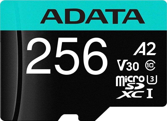 Карта памяти A-Data Premier Pro AUSDX256GUI3V30SA2-RA1 microSDXC 256GB (с адаптером) - фото 2 - id-p214645051