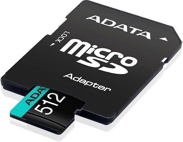 Карта памяти A-Data Premier Pro AUSDX512GUI3V30SA2-RA1 microSDXC 512GB (с адаптером) - фото 3 - id-p214645052