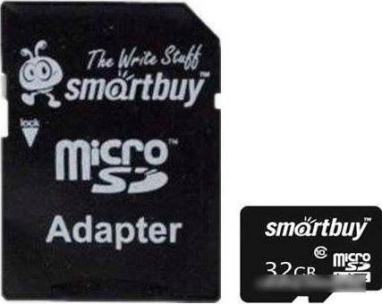 Карта памяти Smart Buy microSDHC Class 10 32GB (SB32GBSDCL10-01) - фото 1 - id-p214645055