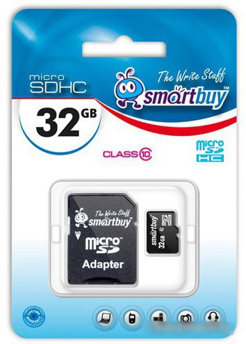 Карта памяти Smart Buy microSDHC Class 10 32GB (SB32GBSDCL10-01) - фото 3 - id-p214645055