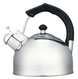Чайник со свистком для газовой и индукционной плиты 3 литра нержавеющая сталь HITT H01025 - фото 1 - id-p214196597