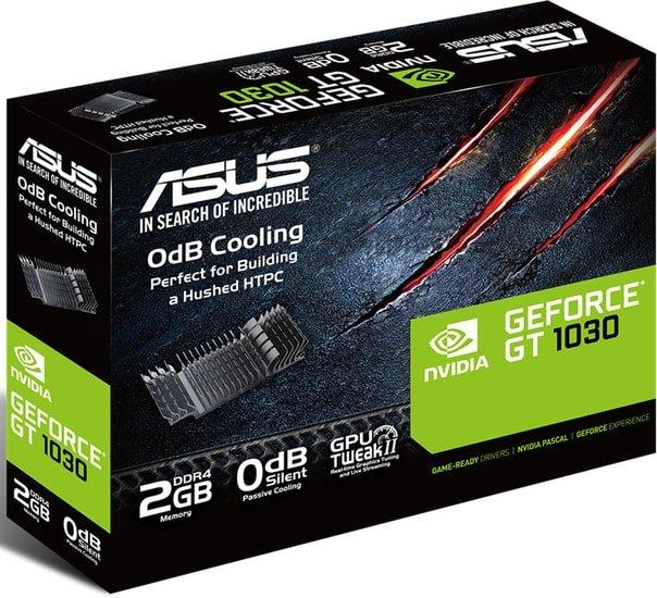 Видеокарта ASUS GeForce GT 1030 2GB DDR4 GT1030-SL-2GD4-BRK - фото 4 - id-p214645127