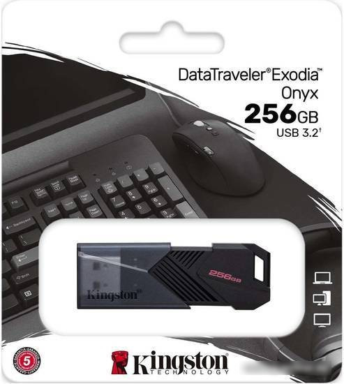 USB Flash Kingston DataTraveler Exodia Onyx 64GB - фото 2 - id-p214644003