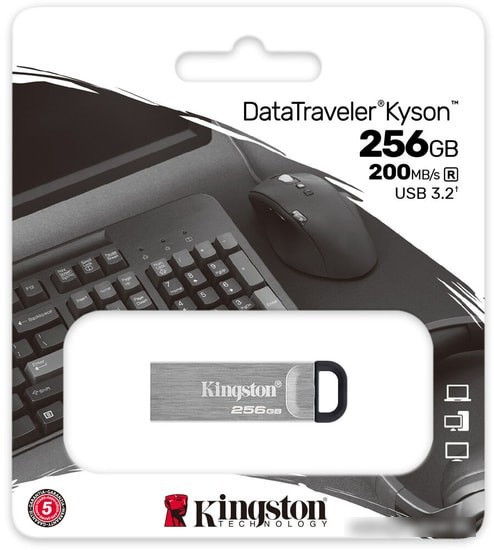 USB Flash Kingston Kyson 256GB - фото 4 - id-p214644007