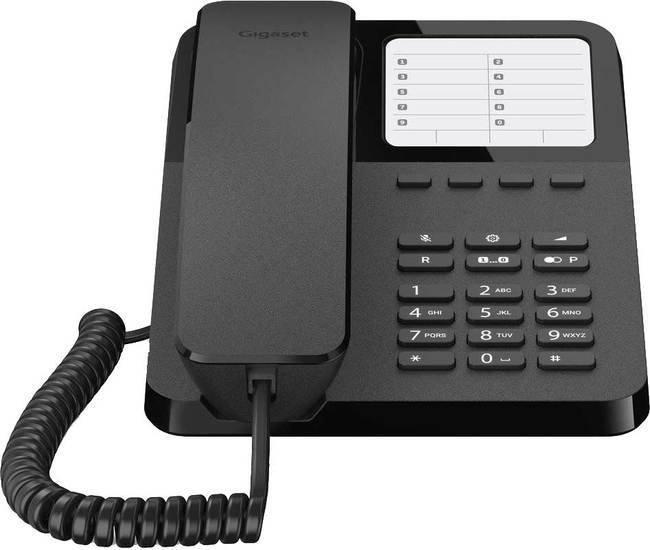 Проводной телефон Gigaset DESK 400 (черный) - фото 1 - id-p214641359