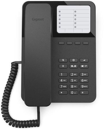 Проводной телефон Gigaset DESK 400 (черный) - фото 5 - id-p214641359