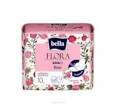 Bella FLORA Rose Прокладки женские гигиенические впитывающие с ароматом розы 10 шт (Шаранговича 25) - фото 1 - id-p214652548