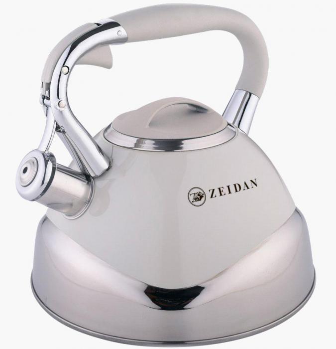 Чайник со свистком для газовой и индукционной плиты 3 литра нержавеющая сталь ZEIDAN Z-4368 - фото 1 - id-p214198544
