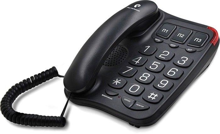 Проводной телефон TeXet TX-214 (черный) - фото 2 - id-p214641419