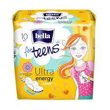 Bella for Teens Ultra Energy Супертонкие женские гиг. впит. ароматизированные 10шт (Шаранговича 25) - фото 1 - id-p214652560