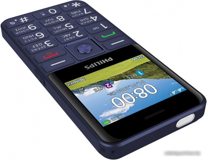 Мобильный телефон Philips Xenium E207 (синий) - фото 5 - id-p214649536