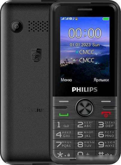 Кнопочный телефон Philips Xenium E6500 LTE (черный) - фото 1 - id-p214649537