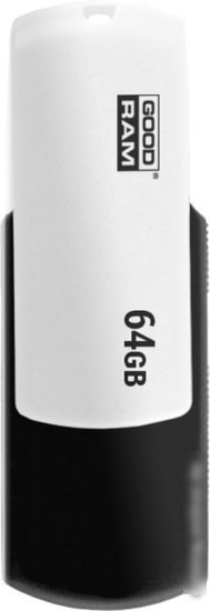 USB Flash GOODRAM UCO2 64GB (черный/белый) - фото 1 - id-p214644124