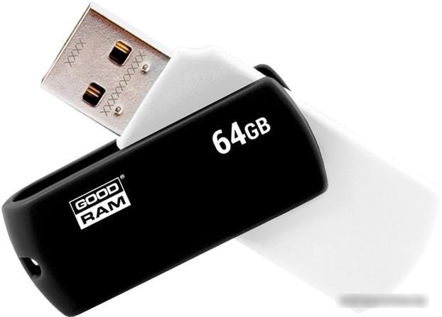 USB Flash GOODRAM UCO2 64GB (черный/белый) - фото 2 - id-p214644124