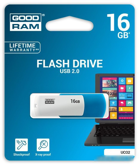 USB Flash GOODRAM UCO2 16GB [UCO2-0160MXR11] - фото 4 - id-p214644127