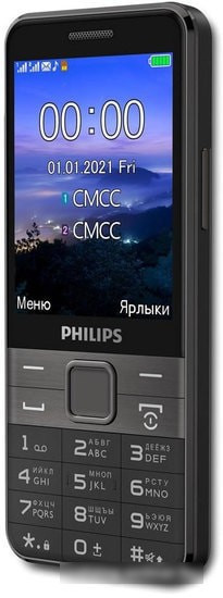 Мобильный телефон Philips Xenium E590 (черный) - фото 4 - id-p214649542