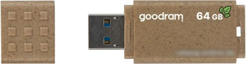 USB Flash GOODRAM UME3 Eco Friendly 64GB (коричневый) - фото 3 - id-p214644133