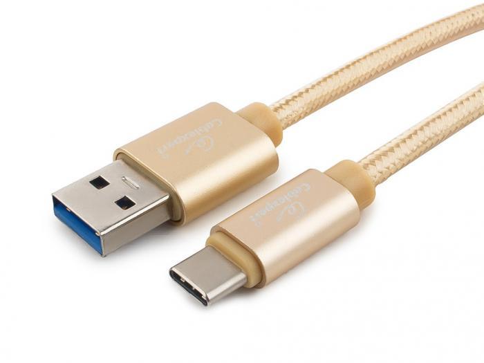 Аксессуар Gembird Cablexpert Platinum USB 3.0 AM/Type-C 1.8m Gold CC-P-USBC03Gd-1.8M - фото 1 - id-p214212652