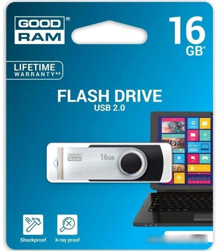USB Flash GOODRAM UTS2 16GB OTG (черный) [UTS2-0160K0R11] - фото 3 - id-p214644152