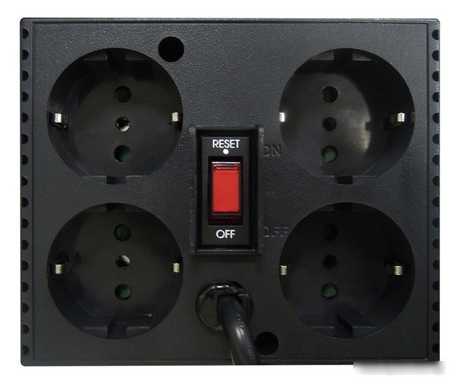 Стабилизатор напряжения Powercom TCA-2000 (черный) - фото 3 - id-p214650396