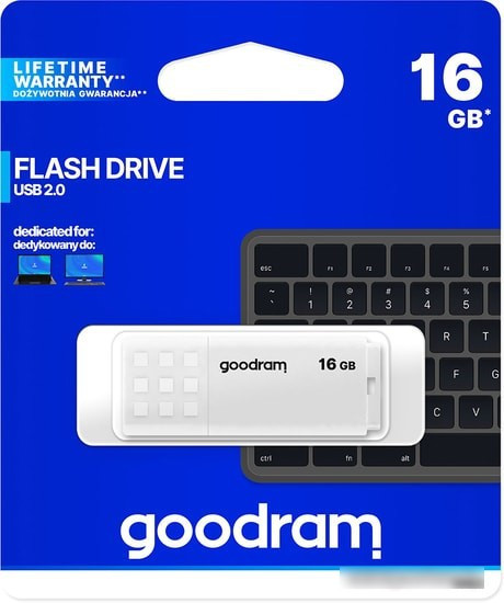 USB Flash GOODRAM UME2 16GB (белый) - фото 5 - id-p214644155