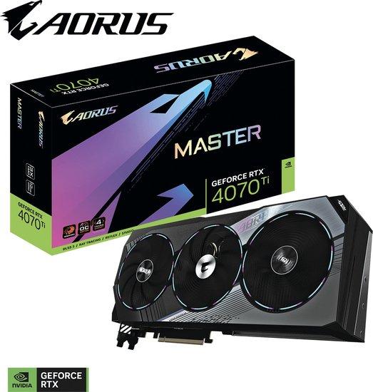 Видеокарта Gigabyte Aorus GeForce RTX 4070 Ti Master 12G GV-N407TAORUS M-12GD - фото 5 - id-p214645284