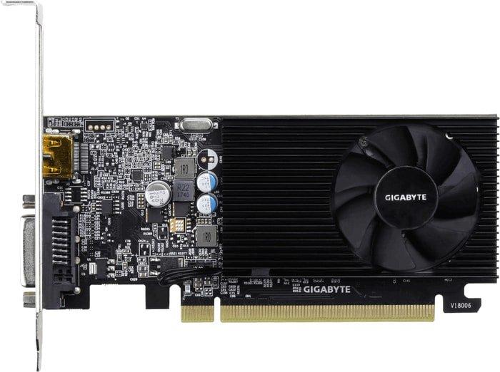 Видеокарта Gigabyte GeForce GT 1030 Low Profile 2GB DDR4 - фото 1 - id-p214645294