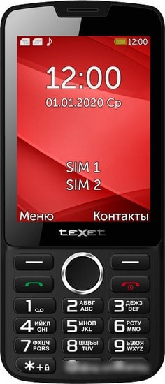 Мобильный телефон TeXet TM-308 (черный/красный) - фото 2 - id-p214649607