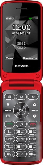 Мобильный телефон TeXet TM-408 (красный) - фото 2 - id-p214649609