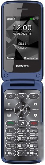 Мобильный телефон TeXet TM-408 (синий) - фото 2 - id-p214649610