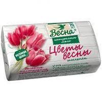 Мыло туалетное твердое "Цветы весны" тюльпан (марка "Ординарное") 90г (Шаранговича 25)