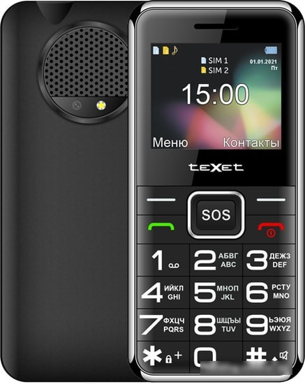 Мобильный телефон TeXet TM-B319 (черный) - фото 1 - id-p214649626