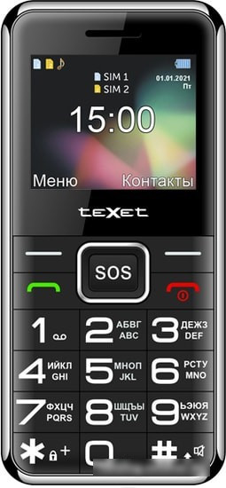Мобильный телефон TeXet TM-B319 (черный) - фото 2 - id-p214649626