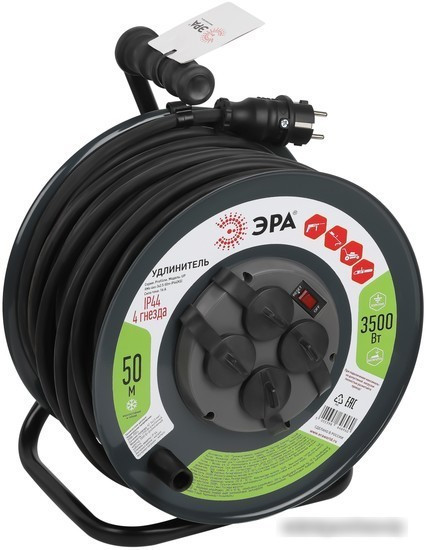 Удлинитель ЭРА RMx-4es-3x2.5-50m-IP44(KG) Б0052919 - фото 1 - id-p214650516