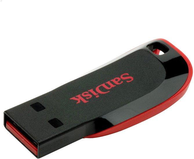 USB Flash SanDisk Cruzer Blade Black 64GB (SDCZ50-064G-B35) - фото 2 - id-p214644278