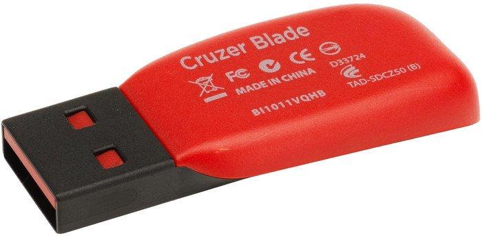 USB Flash SanDisk Cruzer Blade Black 64GB (SDCZ50-064G-B35) - фото 4 - id-p214644278