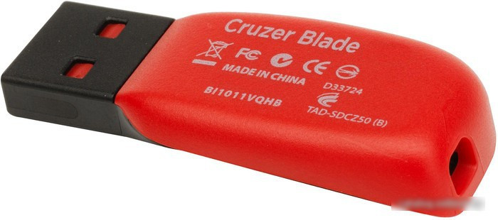 USB Flash SanDisk Cruzer Blade Black 64GB (SDCZ50-064G-B35) - фото 5 - id-p214644278